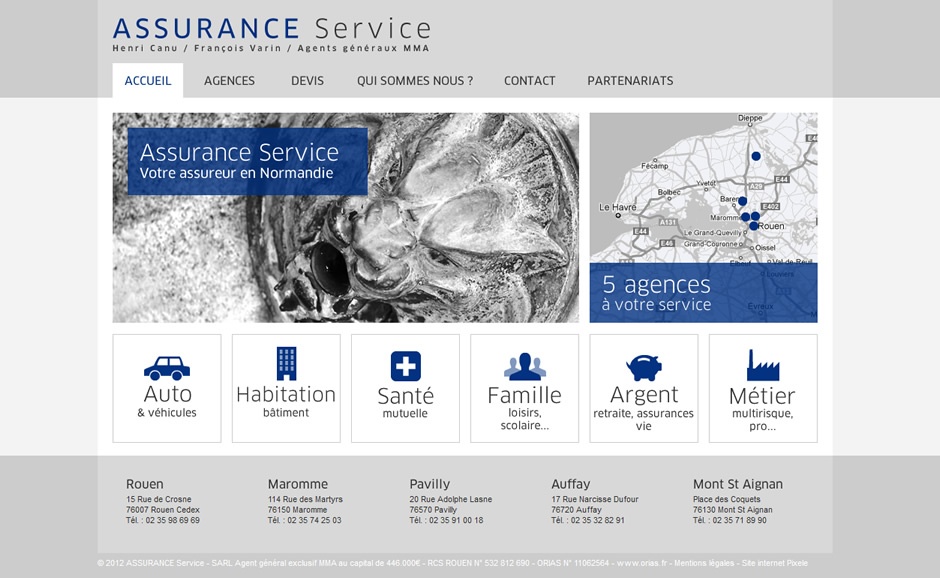 Création du site internet Assurance Service