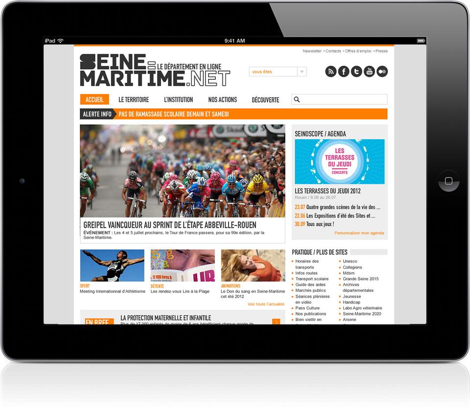 Création du site internet Conseil Général de Seine-Maritime