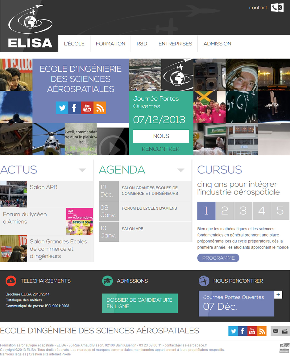 Création du site internet ELISA