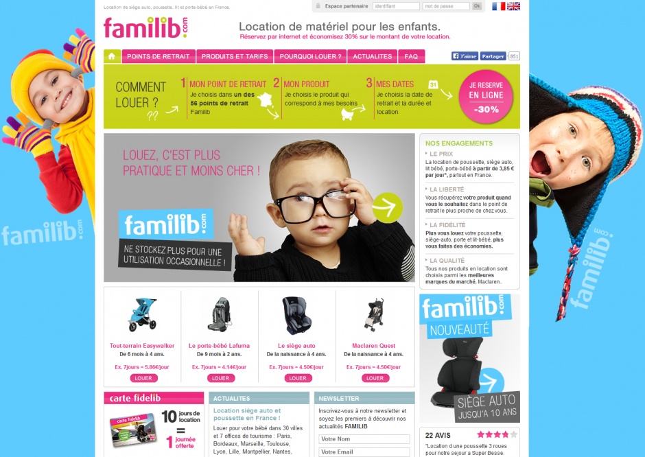 Création du site internet Familib