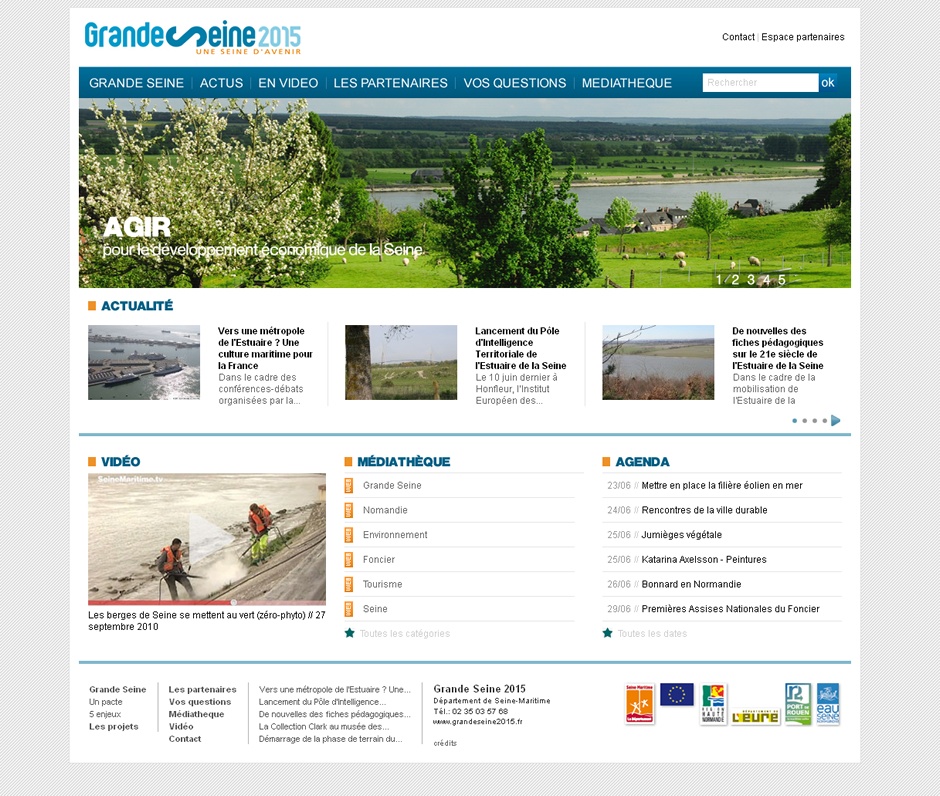 Création du site internet Grand Seine 2015