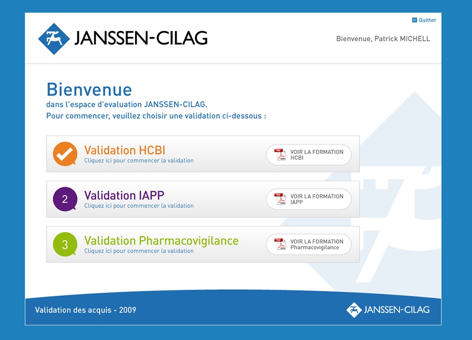 Création du site internet Janssen-Cilag