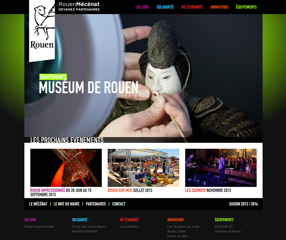 Création du site internet Rouen Mécénat