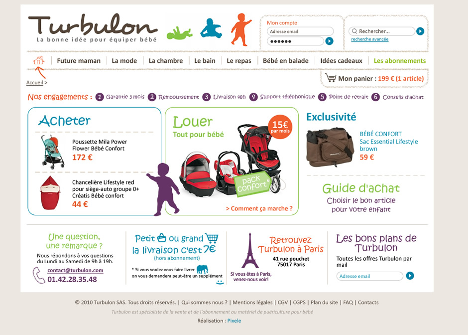 Création du site internet Turbulon